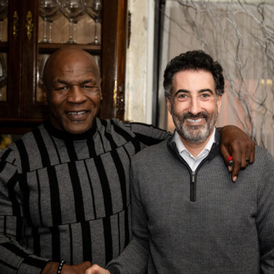 Mike Tyson joins Stoler Automotive for dinner. Setup by The Dave Cantin Group.