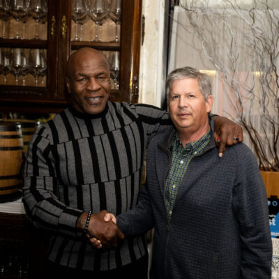 Mike Tyson joins Stoler Automotive for dinner. Setup by The Dave Cantin Group.