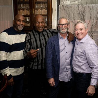 Mike Tyson joins Stoler Automotive for dinner. Setup by The Dave Cantin Group.