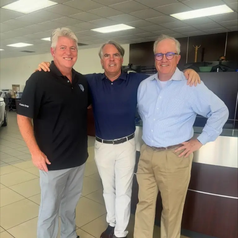 L-R: Joe Beaver (DCG), Eddie Stivers, Mike Lacey (DCG)