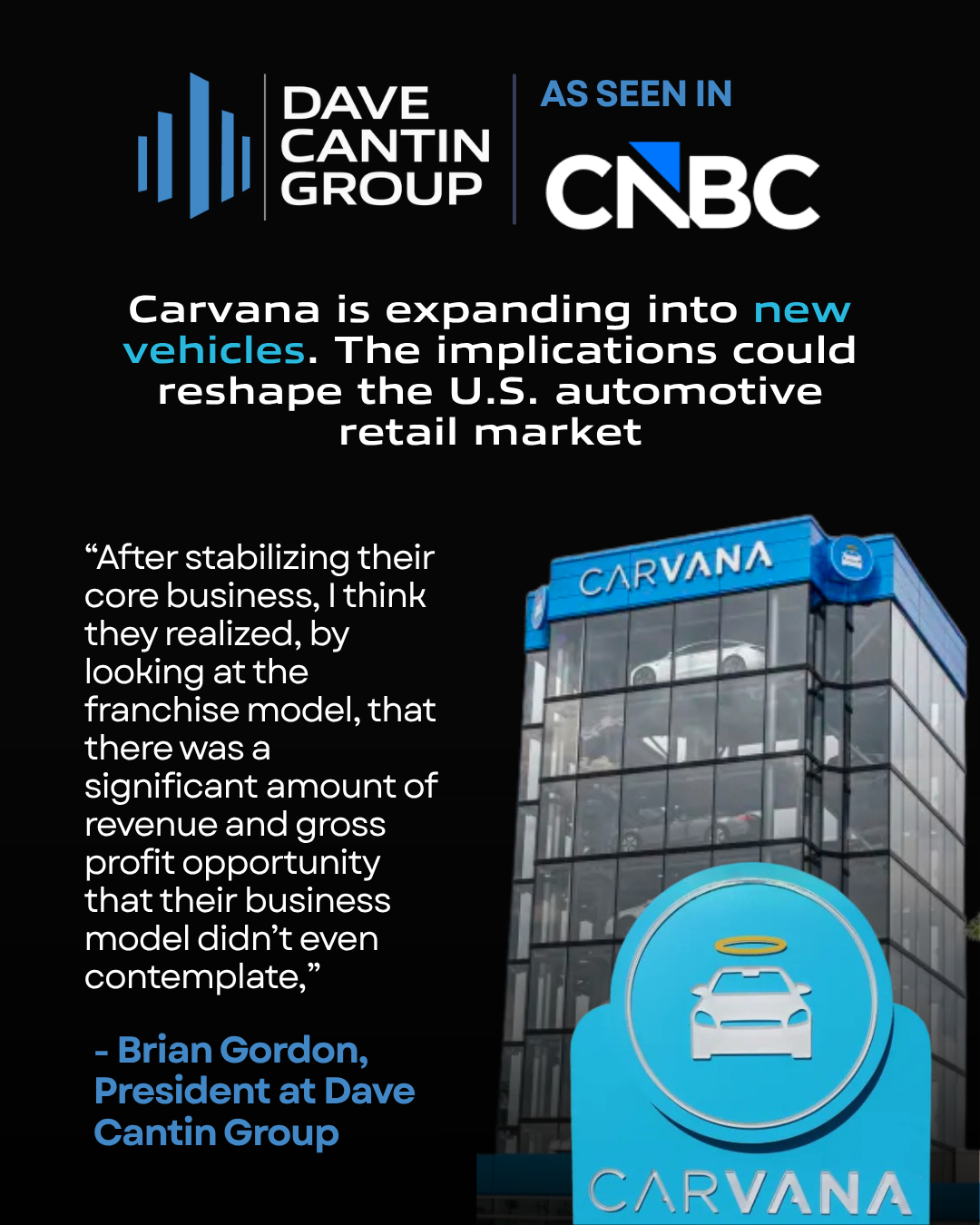 Carvana new car sales